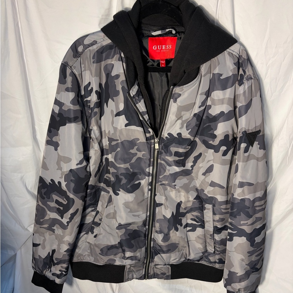 Guess Two-Tone Jacket in Black and Gray